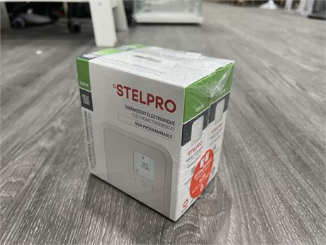 2 NEW 2500W STELPRO ELECTRONIC PROGRAMABLE THERMOSTATS