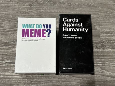 2 LIKE NEW ADULT CARD GAMES
