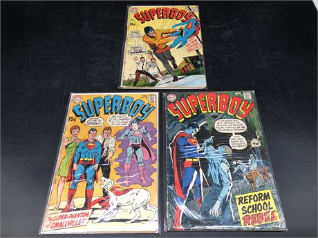 3 SUPERBOY #161-163 COMICS