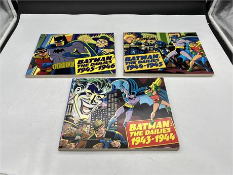 (3) 1990 BATMAN REPRO BOOKS