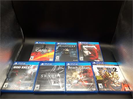 COLLECTION OF PS4 GAMES - VERY GOOD CONDITION