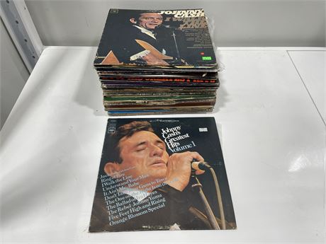 41 JOHNNY CASH RECORDS (SCRATCHED)