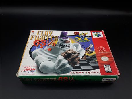CLAYFIGHTER 63 1/3 - CIB - VERY GOOD CONDITION - N64