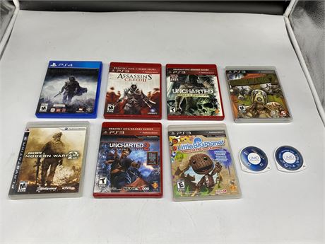 9 MISC SONY GAMES