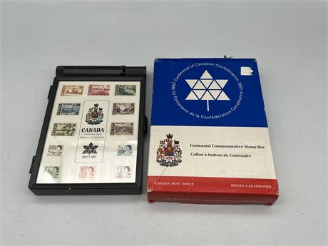 1867 - 1967 CENTENNIAL COMMEMORATIVE STAMP BOX