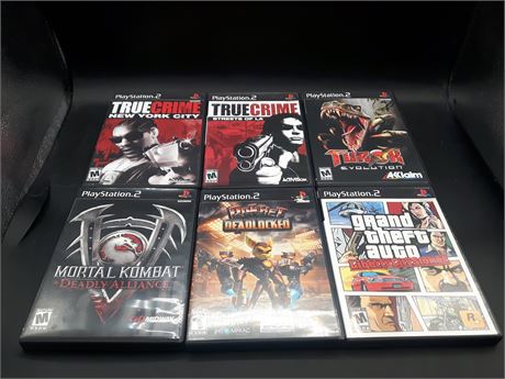 COLLECTION OF PS2 GAMES - VERY GOOD CONDITION