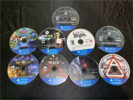 9 LOOSE PS4 GAMES (GOOD CONDITION)