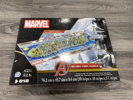 (NEW) MARVEL 4D NEW YORK PUZZLE