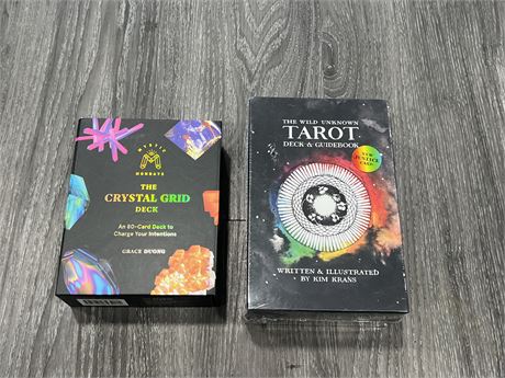 2 TAROT CARD SETS - 1 SEALED NEW