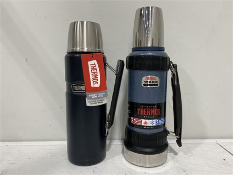 2 NEW AUTHENTIC THERMOS BRAND BOTTLES -  BOTH 40 OZ
