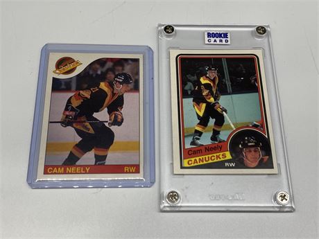 CAM NEELY ROOKIE & 2ND YEAR CARDS - MINT