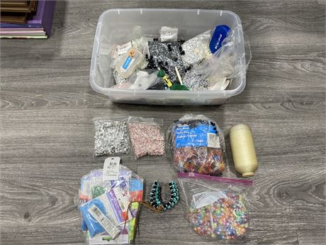 LARGE LOT OF JEWELRY MAKING SUPPLIES