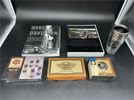 HARLEY DAVIDSON LOT OF MISC. ITEMS