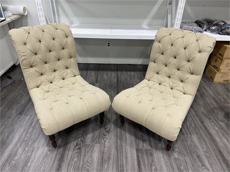 2 CUSHIONED CHAIRS