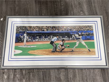FRAMED/SIGNED TORONTO BLUE JAYS THE POWER & THE GLORY NUMBERED