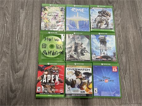 9 XBOX ONE GAMES