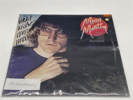 AUTOGRAPHED MOON MARTIN - SHOTS FROM A COLD NIGHTMARE - EXCELLENT (E)