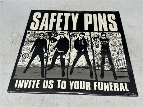 SEALED - SAFETY PINS - INVITE US TO YOUR FUNERAL