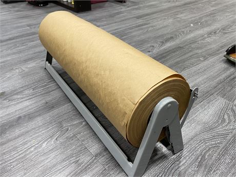 LARGE PAPER ROLLER WITH FULL ROLL