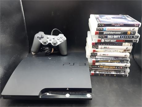 PS3 SLIM CONSOLE WITH GAMES