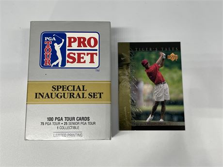 90’ PRO SET PGA FULL SET + 01’ UD TIGER WOODS INSERT CARD