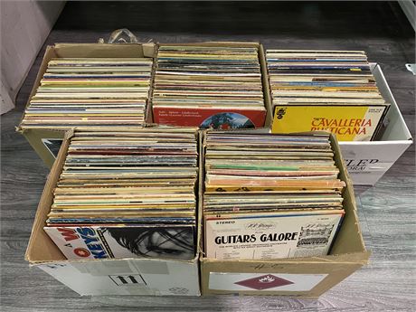 5 BOXES OF MISC. OLDER RECORDS (Mostly scratched)