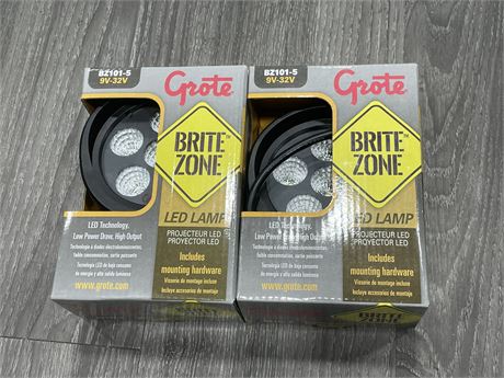 (2 NEW) GROTE BRITE ZONE LED LAMP BZ101-5