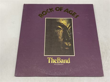 THE BAND (IN CONCERT) - ROCK OF AGES - 2LP GATEFOLD VERY GOOD PLUS (VG+)