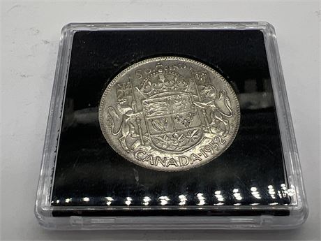 1952 CDN SILVER 50 CENT COIN