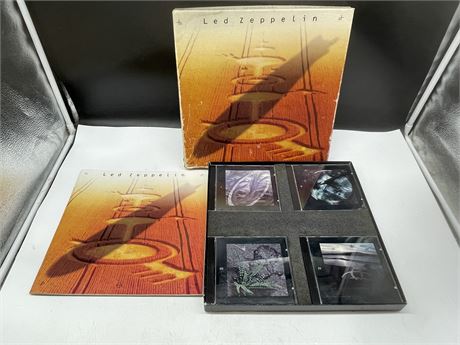 LED ZEPPELIN 4 CD BOX SET (BOTTOM OF BOX IS RIPPED)