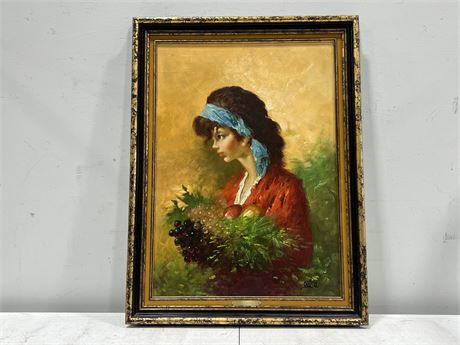 ORIGINAL SIGNED OIL PAINTING BY T.BRITTI (24.5”x33”)