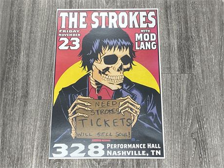 THE STROKES POSTER (12”X18”)