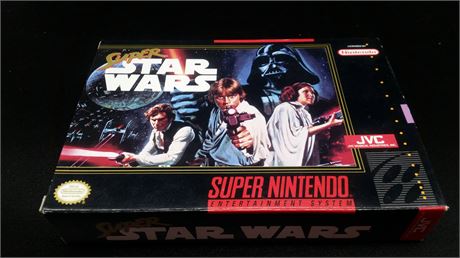 SUPER STAR WARS (SNES) COMPLETE WITH BOX & INST. EXCELLENT CONDITION