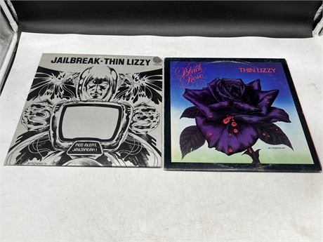 2 THIN LIZZY RECORDS - VG (Slightly scratched)