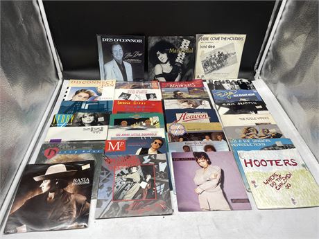 30 MISC 45 RPM RECORDS - MOST ARE IN EXCELLENT CONDITION