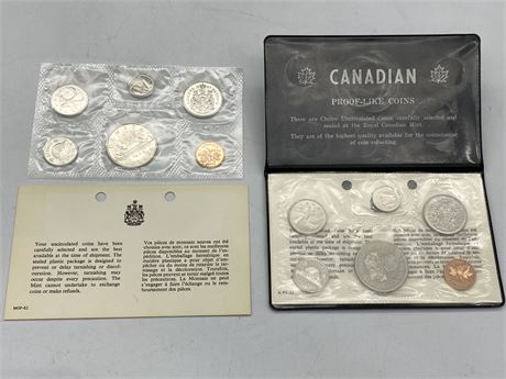 1969 & 1971 ROYAL CANADIAN MINT UNCIRCULATED COIN SETS