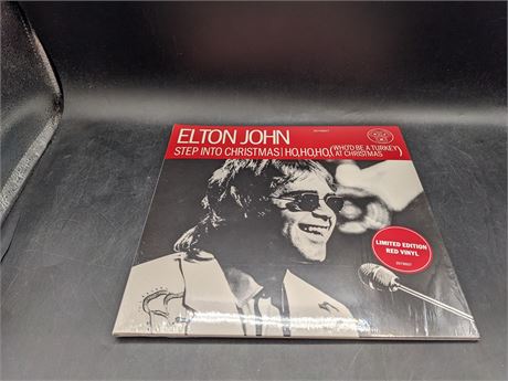 SEALED - ELTON JOHN - STEP INTO CHRISTMAS - LIMITED EDITION 10" RED VINYL