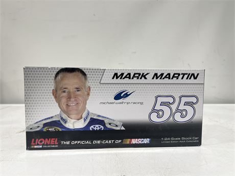 MARK MARTIN SIGNED W/ COA 1/24 SCALE NASCAR DIE CAST