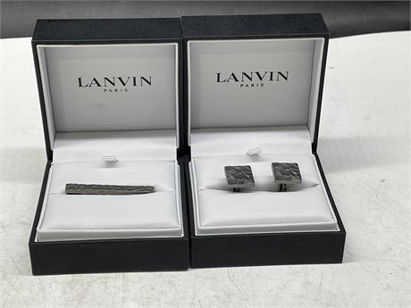 LAVIN PARIS (MADE IN GERMANY) CUFF LINKS & TIE CLIP