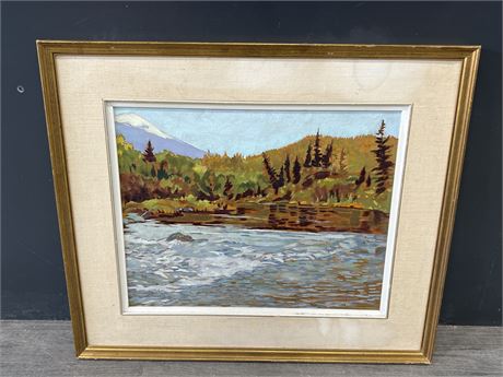 SIGNED ORIGINAL OIL PAINTING ON BOARD BY WILLIAM TOWNSEND 28”x25”