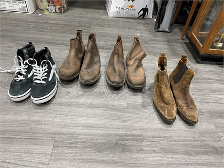 4 PAIRS OF MENS SHOES - SIZES 12/13