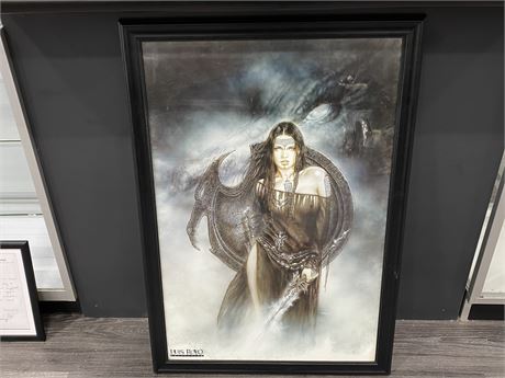 LARGED FRAMED LUIS ROYO COLLECTION PRINT (27”x39”)