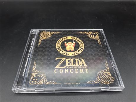 ZELDA 30TH ANNIVERSARY CONCERT - EXCELLENT - MUSIC CD