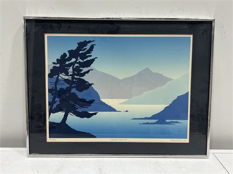 “HOWE SOUND” SIGNED / NUMBERED PRINT BY J. LANKAN (24”x18”)