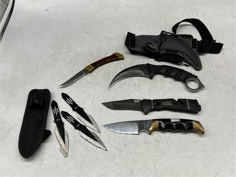 SOG KNIFE, THROWING KNIVES, MISC KNIVES