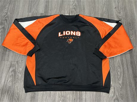 3XL BC LIONS EMBROIDERED SWEATER - GOOD CONDITION