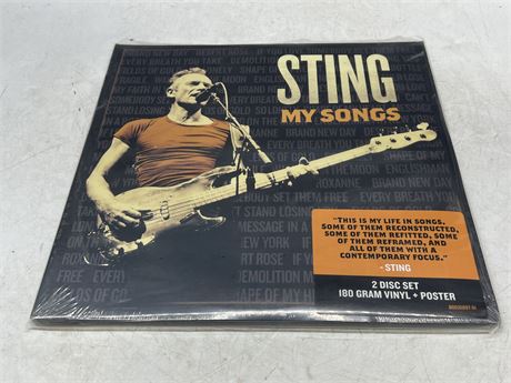 SEALED - STING - MY SONGS 2LP W/POSTER