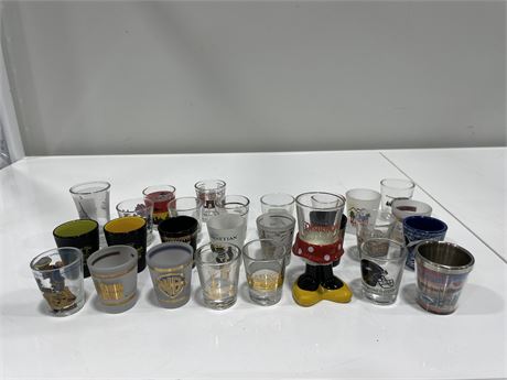 27 COLLECTABLE SHOT GLASSES