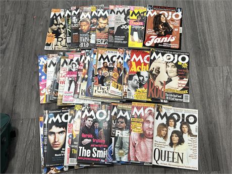 LARGE LOT OF MOJO MUSIC MAGS