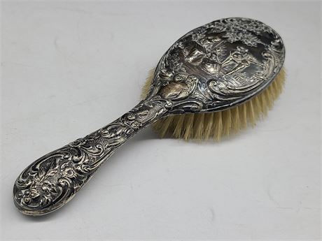 ANTIQUE STERLING SILVER BRUSH
